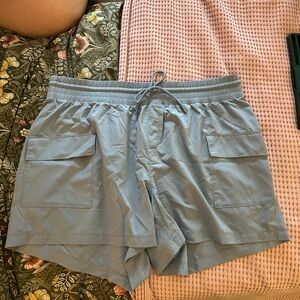 Light Blue Casual Shorts